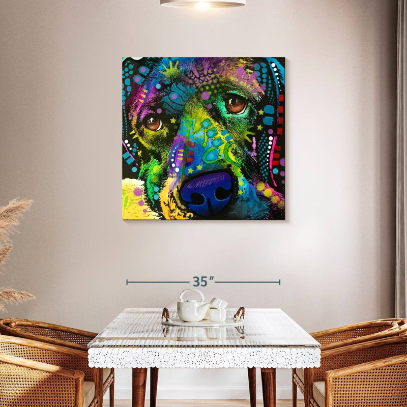 Brampt That Happy Place, 36" H x 36" W
