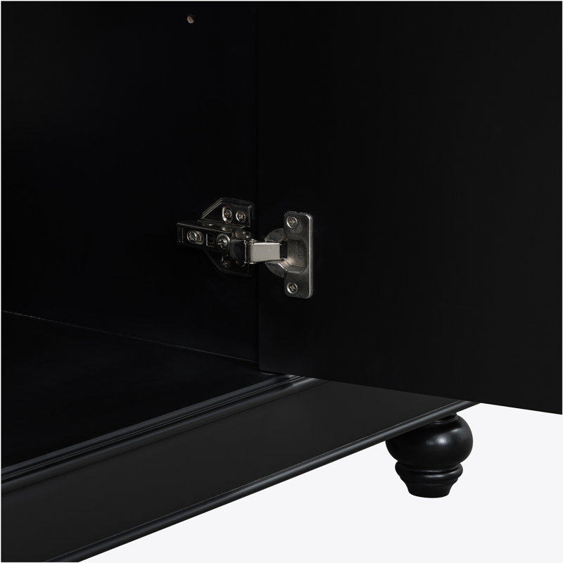Meuble-lavabo noir 36 po (lavabo non inclus)