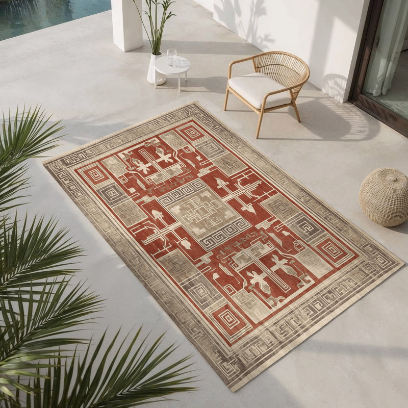 Tapis intérieur et extérieur Ionian Dreams, Rectangle 9 pi x 12 pi