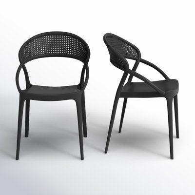 Farrah Stacking Patio Dining Armchair