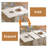 Space-saving Modern Dining Table Sets, White Sintered Stone, Small Kitchen Design