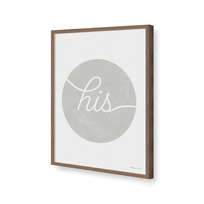 «His Circle» par Susan Ball, reproduction d'art, L 12 po x H 16 po, Brun, Framed Print