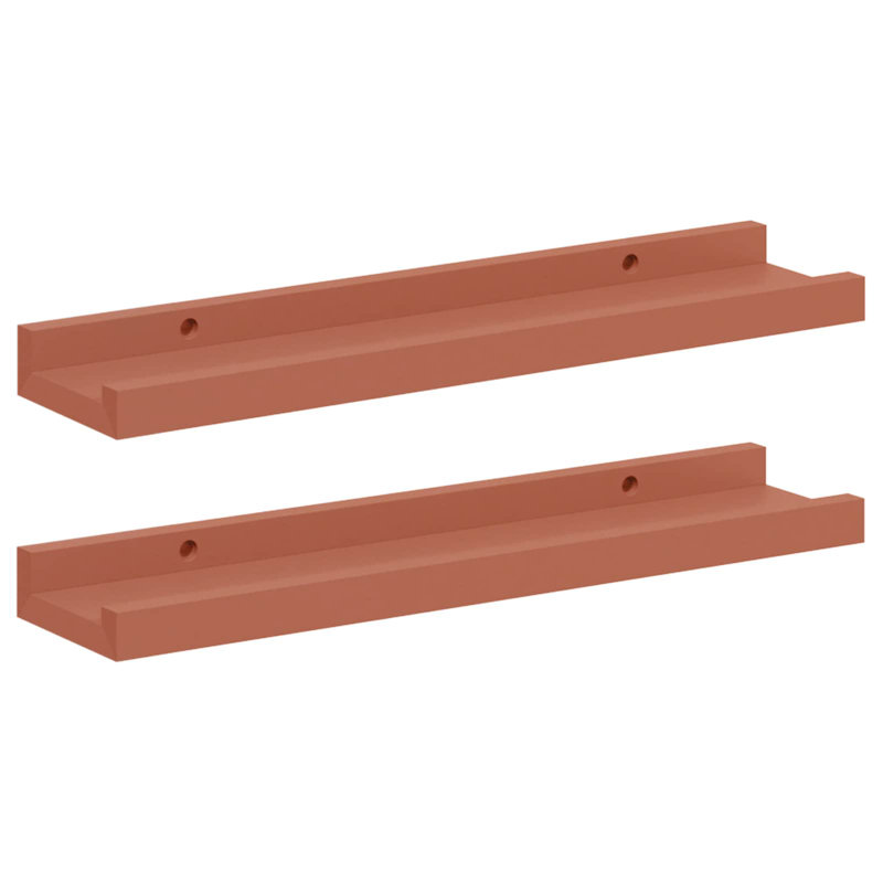 Floating Shelf, Red, 3cm H x 40cm W x 9cm D