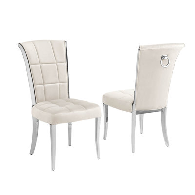 Kalaiya 18'' H Velvet Upholstered Dining Chair