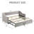Upholstered Daybed With Pull-Out Trundle Bed-725274205