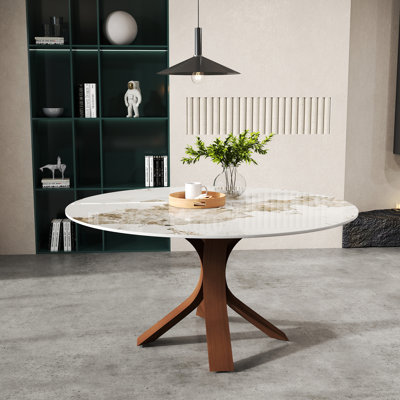 Modern Round Sintered Stone Dining Table