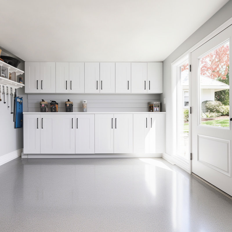 Armoire murale blanche laquée avec tablettes réglables pour la cuisine, la buanderie et la salle de bain - style Shaker classique, facile à installer (l 9 po x P 12 po x H 42 po)