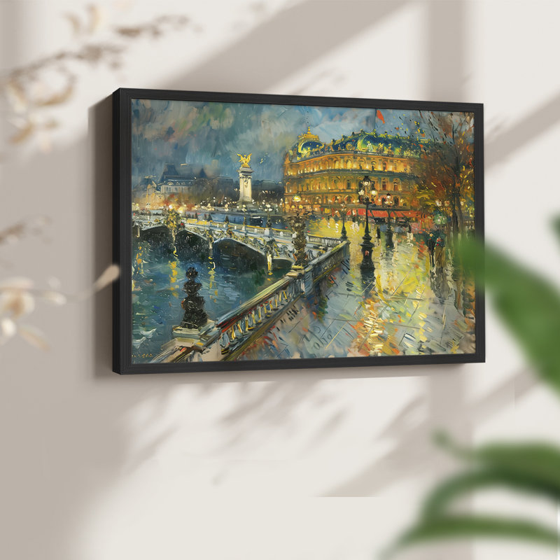 Paysage - Cxx - Reproduction encadrée - réarmable, H 22 po x l 28 po, Noir