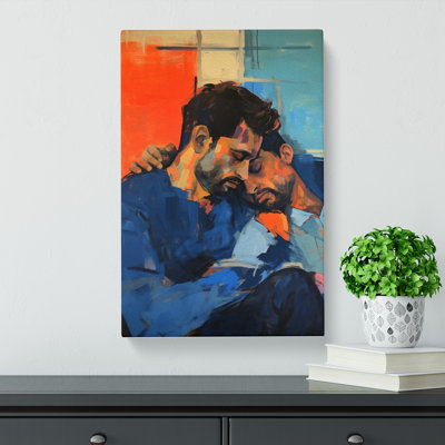 Two Men In Love Gestural - Print