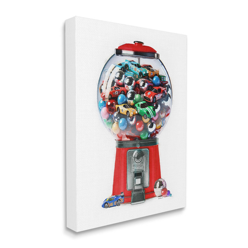 Art mural sur toile «Race Car Candy» par Amanda Greenwood, H 20 po x l 16 po