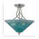 Capri Semi-Flush 3-Bulbs Shown With 16" Glass