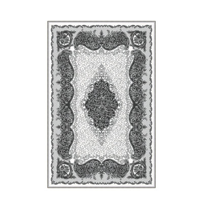 Stylish Woven Carpet, 5.2 x 7.5 Feet | 100% Polyester, 0.3 in Pile Height, Antibacterial, Non-Slip PVC Dot Underside | Machine Washable, 3D Digital Print | Perfect for Living Room, Bedroom & Home Décor