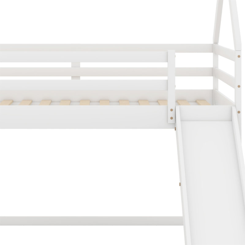 Lit superposé simple Aabid Kids, Blanc