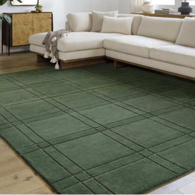 Tapis vert touffeté à la main Kinnell