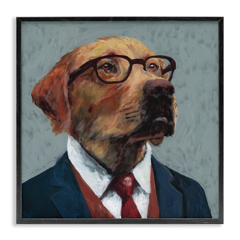 «Bark Kent Portrait», estampe numérique, design par Studio Bautista, Giclée noire de minuit encadrée, H 24 po x l 24 po