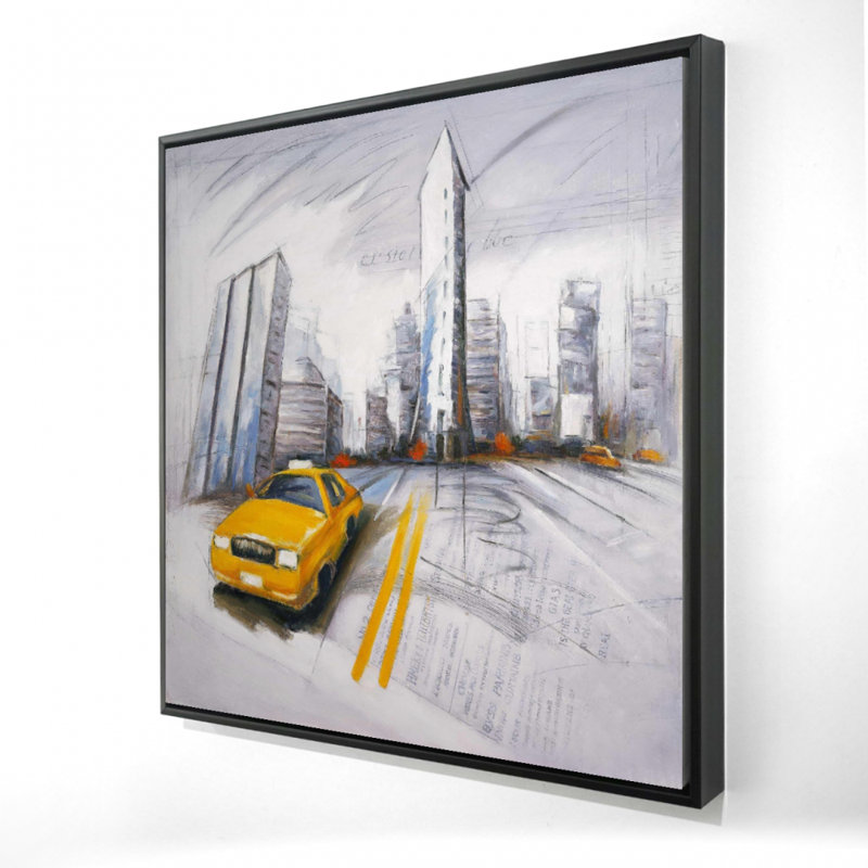 «Jaune et croquis de la ville»
