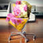 Fleurs d'orchidées mauves en fleurs - coussin à imprimé floral-30721997-30722000