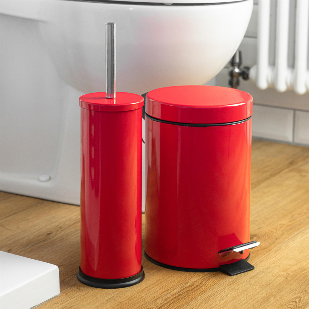Harbour Housewares 3L Round Bathroom Pedal Bin