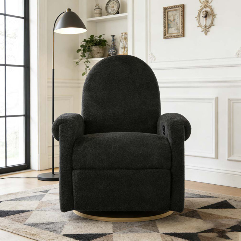 Fauteuil inclinable et pivotant 360 °, Noir