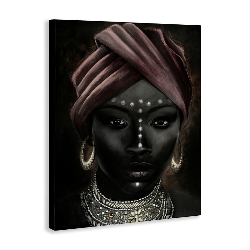 Art mural sur toile Stoic & Elegant Woman, design par Design Fabrikken, H 40 po x l 30 po