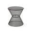Table d'appoint - style intemporel, structure en fer, finition noir mat, 17,44 po P x P 18,57 H, table moderne en maille Breezy, construction, noir, silhouette arrondie, profondeur, largeur, hauteur, stable