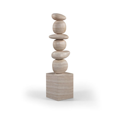 Torix Travertine Concrete Sculpture