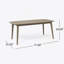 Table de salle à manger d'extérieur extensible en bois d'acacia