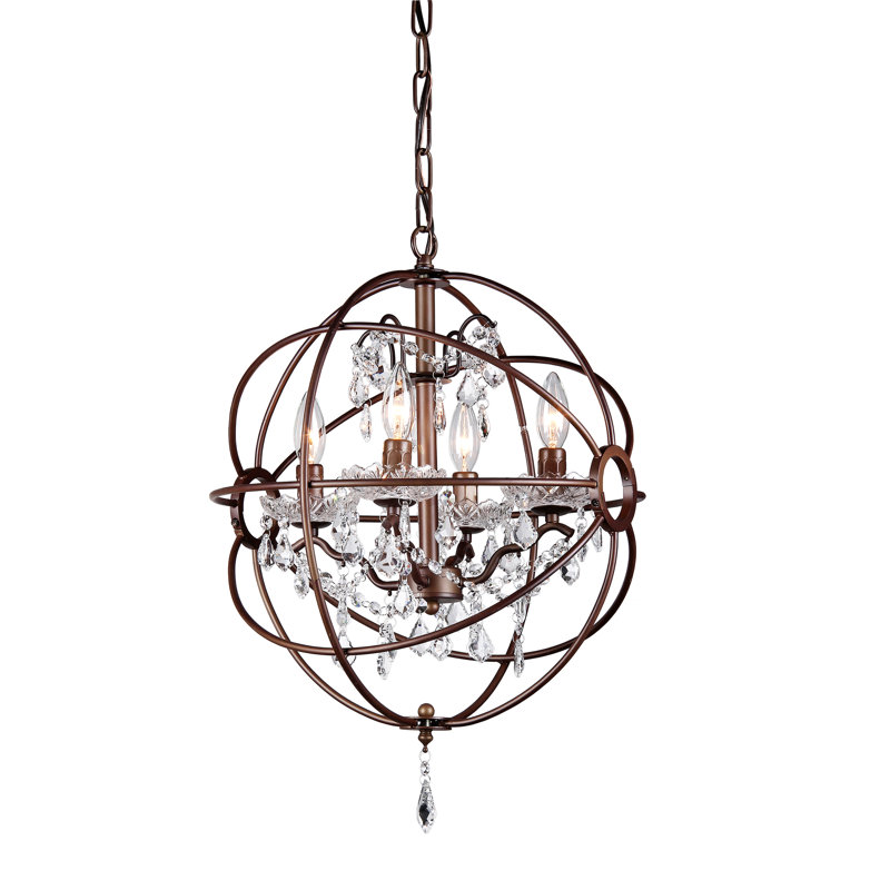 Itzayanna 8 - Light LED Globe Chandelier