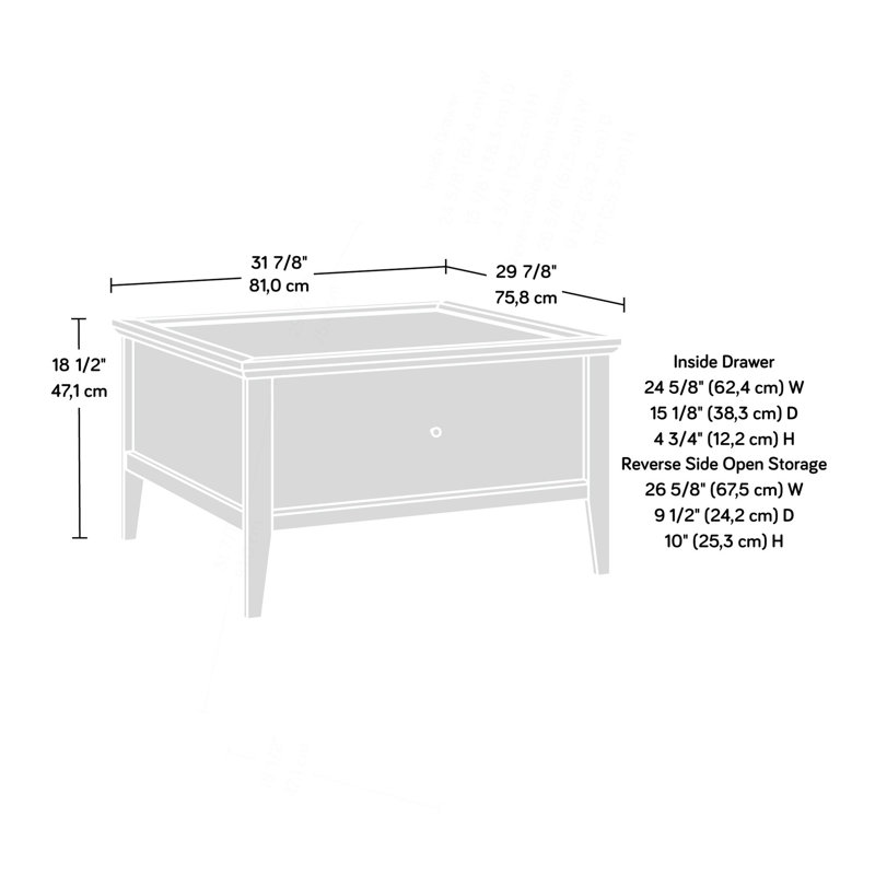 Coffee Table, LIGHT GREY Finish
