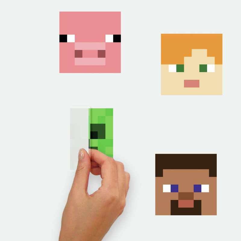 Décalcomanie murale Minecraft