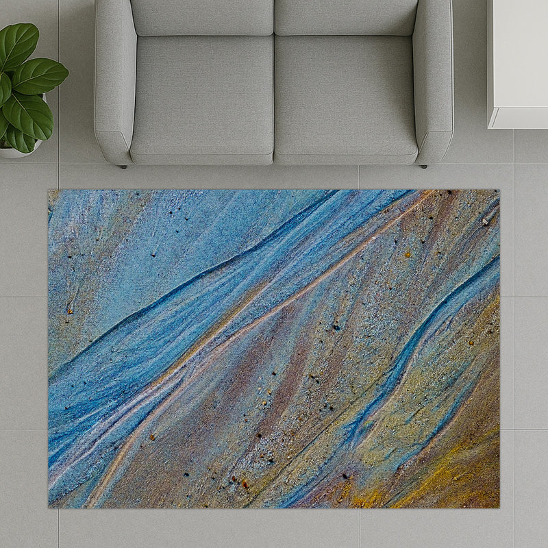 Abstract Area Rug, Rectangle 90 x 150 cm