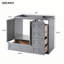 [Cabinet seulement] Meuble-lavabo gris de 36 po (lavabo non inclus)