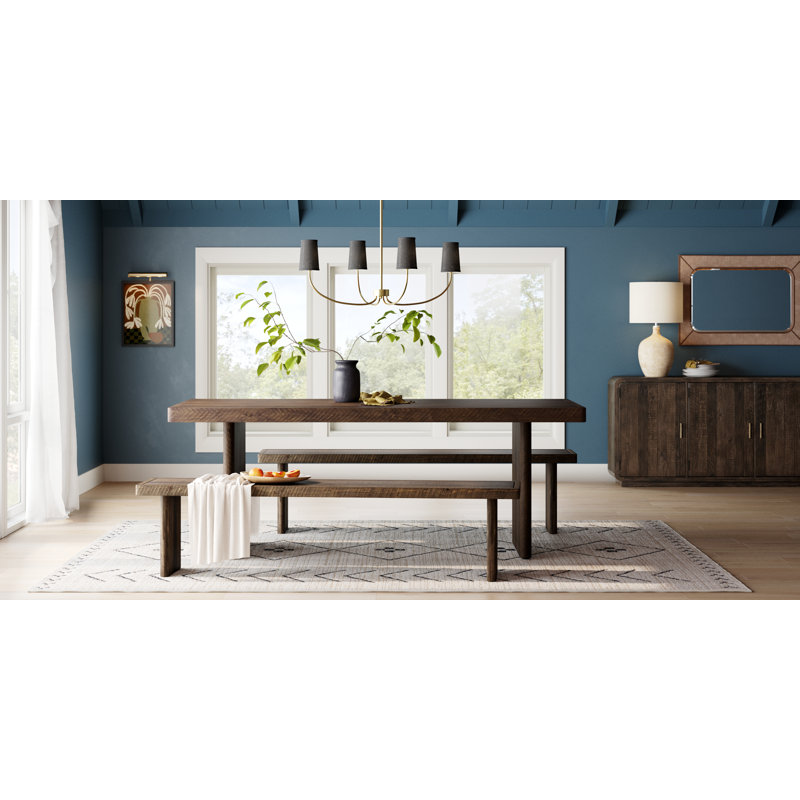 Phoebe Machine WashableGeometric Area Rug in Cream/Dark Slate, Rectangle 9' x 12'
