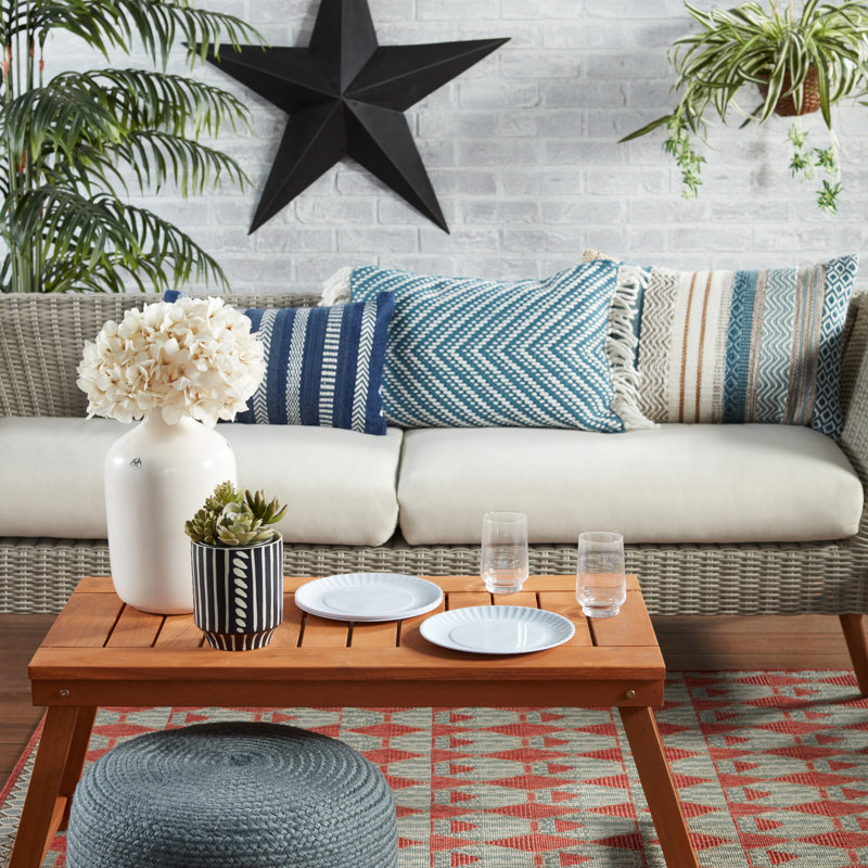 Geometric Multicolor Boho-Chic Indoor/Outdoor Pillow Cover