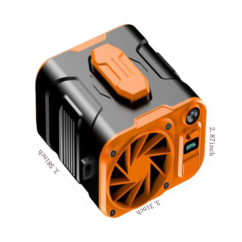 Ventilateur suspendu de taille kbndieu, ventilateur extérieur, trésor de charge, fonction de lampe de poche, vent super fort, éolienne portable, rassemblement de vent, réduction silencieuse du bruit
