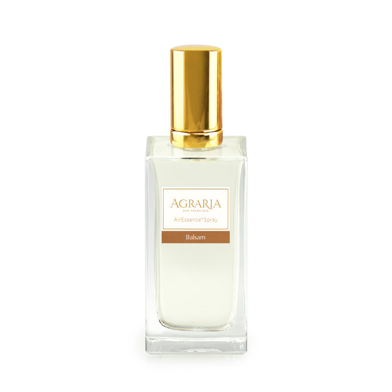 Balsam Gold-Capped Glass Room Spray Bottle, 3.4oz