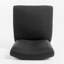Tabouret de bar pivotant gris anthracite de 40,5 po de hauteur - siège en tissu, pieds en bouleau, pieds relaxants et confortables