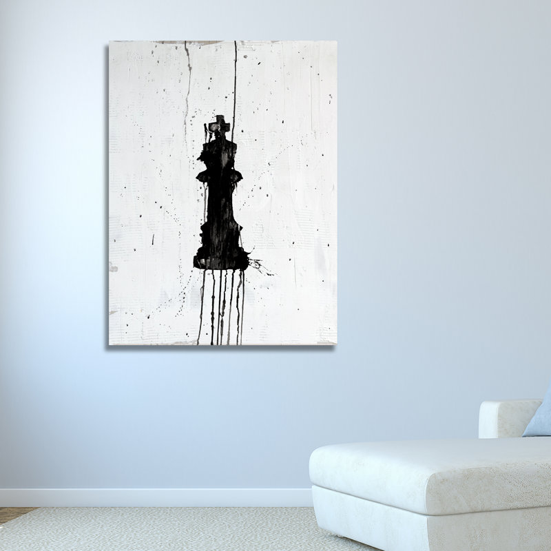 King 1 Piece Wrapped Canvas Painting, 51cm H x 38cm W x 4cm D