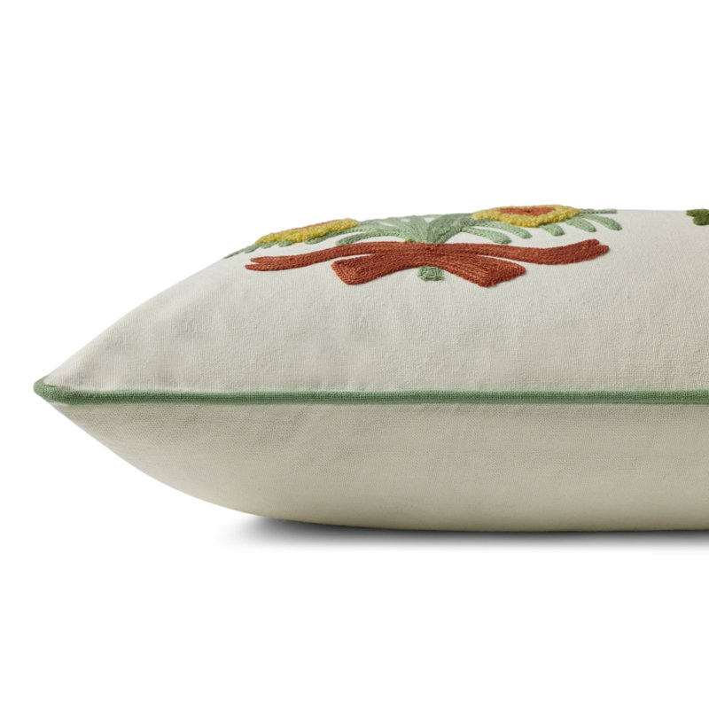 Rifle Paper Company x Loloi Helena Bouquets Decorative Pillow, Polyester