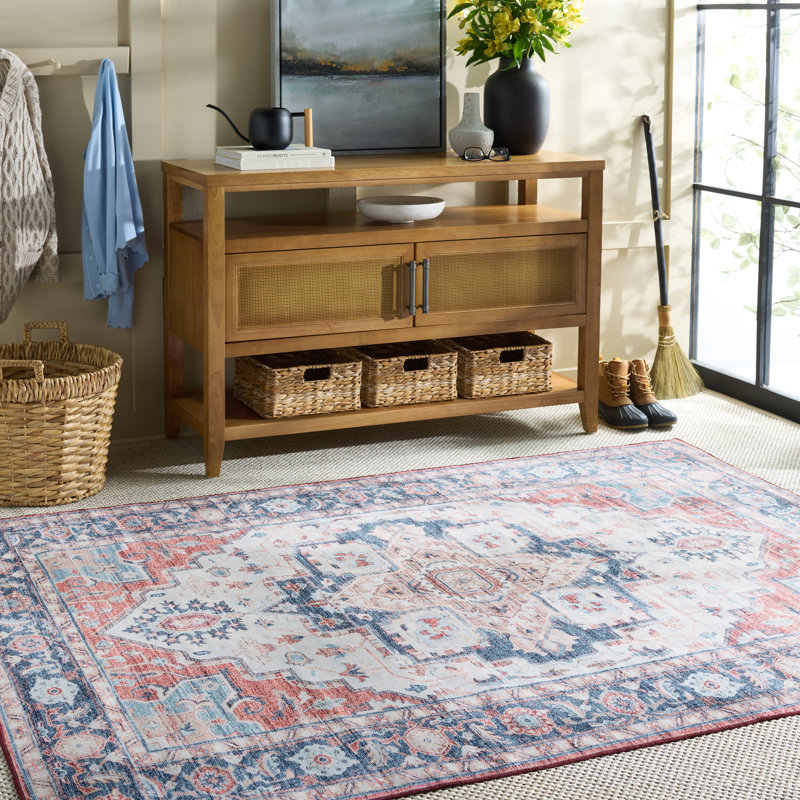 Tapis oriental performance lavable à la machine MSRW Tucson 113, Rectangle 5 pi x 7 pi