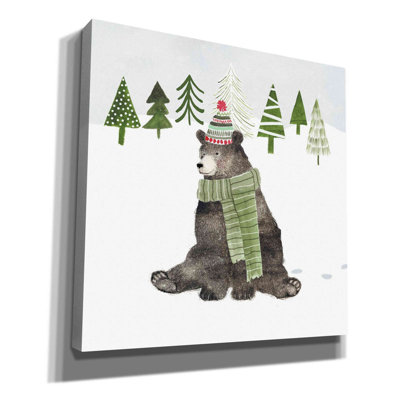 «Wood Land Christmas IV» par Victoria Borges, art mural sur toile