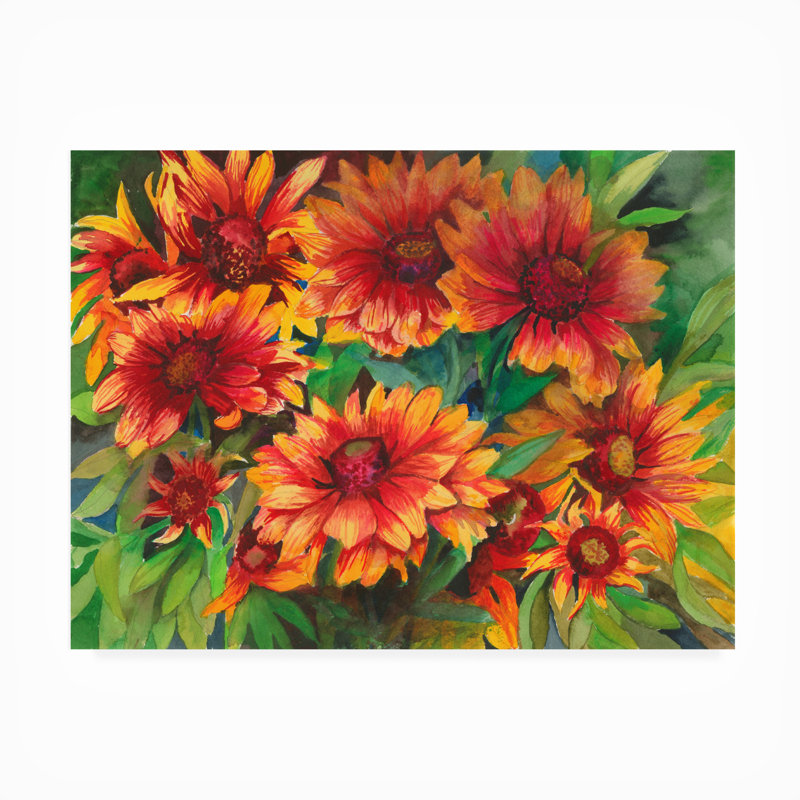 Toile d'extérieur Boehme Joanne Porter «Red Hots», H 14 po x l 19 po x P 1,5 po