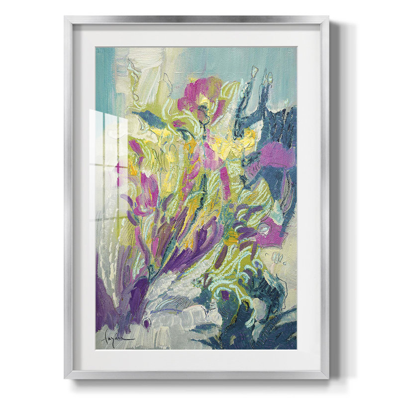 «Debout» - impression encadrée, H 28,5 po x l 20,5 po, Argent argent