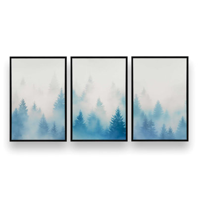 Frozen Echoes, ensemble de 3 toiles tendues