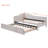 Upholstered L-Shaped Twin Size Daybed with Pop Up Trundle-239791379