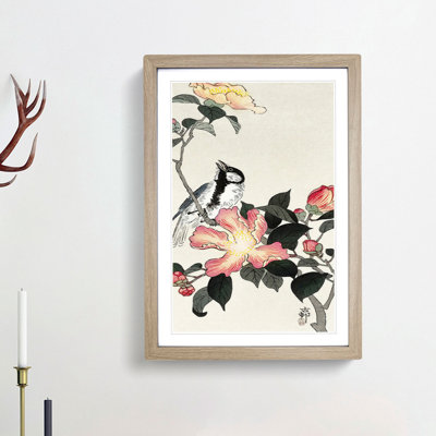 Great Tit on a Branch by Ohara Koson - Picture Frame Painting Print