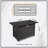 25" H Steel Outdoor Fire Pit Table With Lid