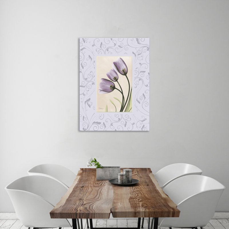 «Tulips», toile tendue par Albert Koetsier, H 40 po x l 30 po x P 1,5 po