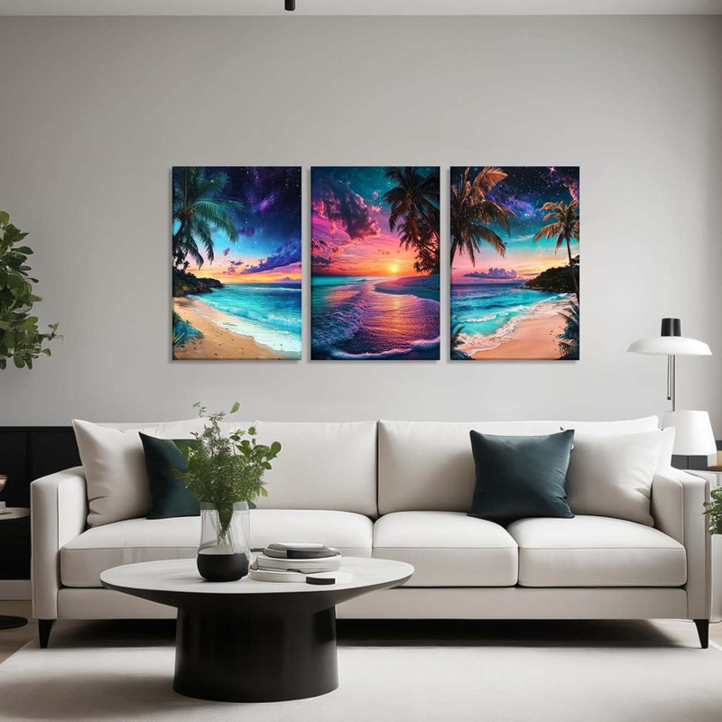 3 Piece Wrapped Canvas Print, 40 cm H x 30 cm W