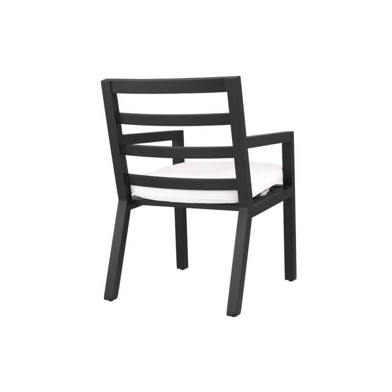 Delta Outdoor Dining Armchair, Black